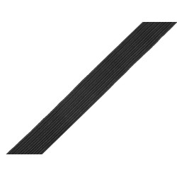 Plain elastic width 10 mm - Black (180 Meters)