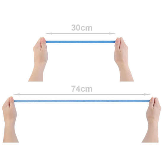 Prádlová pruženka šíře 10 mm - Modrá tmavá (5 Metry)
