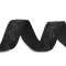 Banda elástica/correa con pinza de silicona, ancho 30 mm - Negro (1 Metro)