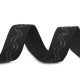 Elastic non-slip band / silicone backed gripper width 30 mm - Black (1 Meter) Elastic non-slip band / silicone backed gripper width 30 mm - Black (1 Meter)