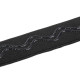 Elastic non-slip band / silicone backed gripper width 30 mm - Black (1 Meter) Elastic non-slip band / silicone backed gripper width 30 mm - Black (1 Meter)