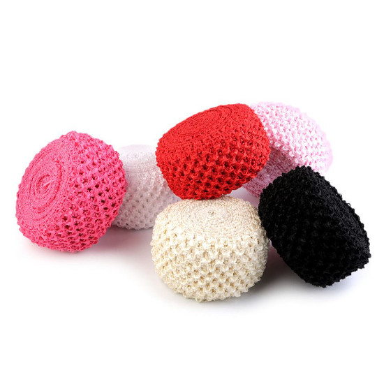 Crochet elastic stretch band width 70 mm for tutu skirts - Red (1 Meter) Crochet elastic stretch band width 70 mm for tutu skirts - Red (1 Meter)
