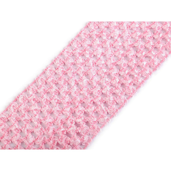 Crochet elastic stretch band width 70 mm for tutu skirts - Red (1 Meter) Crochet elastic stretch band width 70 mm for tutu skirts - Red (1 Meter)
