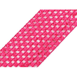 Crochet elastic stretch band width 70 mm for tutu skirts - Pink (1 Meter)