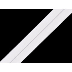Fold over edge elastic width 20 mm - White (1 Meter)