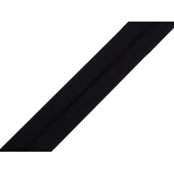 Fold over edge elastic width 20 mm - Black (1 Meter)