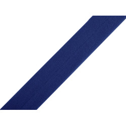 Fold over edge elastic width 20 mm - Blue (1 Meter)