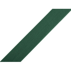 Fold over edge elastic width 20 mm - Dark green (1 Meter)