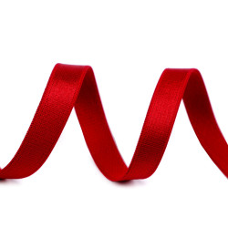 Satin shoulder elastic width 12 mm - Dark red (1 Meter)