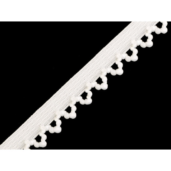 Decorative elastic width 10 mm - Black (20 Meters)