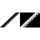 Decorative elastic width 10 mm - Black (20 Meters)