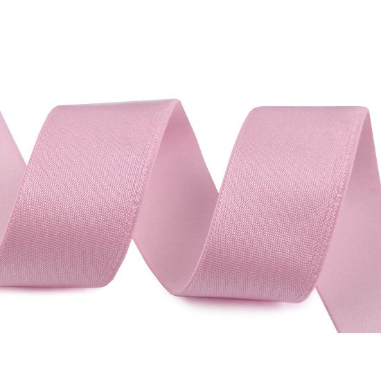 Satin elastic 25 mm - White (1 Meter)