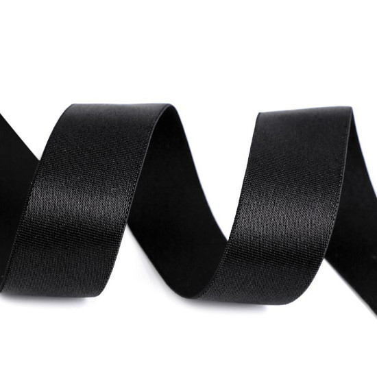 Satin elastic 25 mm - White (1 Meter)