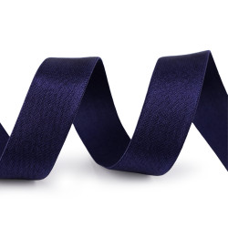 Satin elastic 20 mm - Blue dark (1 Meter)