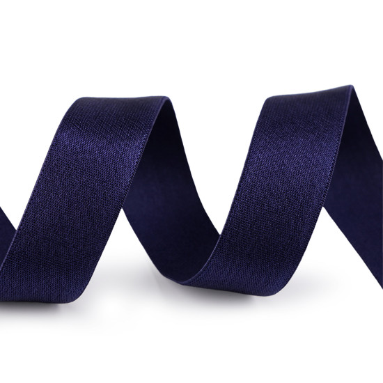 Satin elastic 20 mm - Black (1 Meter)