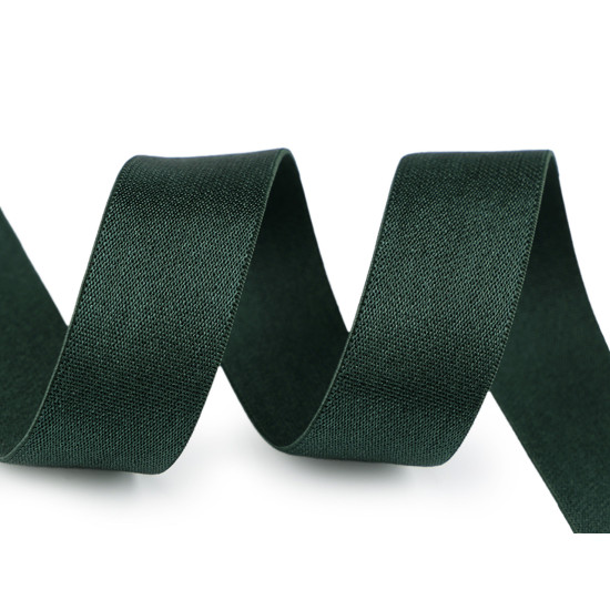 Satin elastic 20 mm - Black (1 Meter)