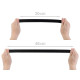 Satin elastic 20 mm - Black (1 Meter)