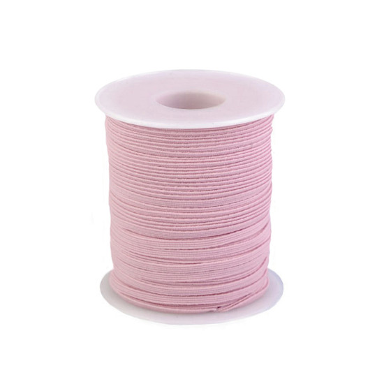 Flat elastic width 3 mm - Grey (200 Meters)