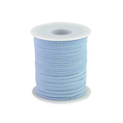 Flat elastic width 3 mm - Blue light (200 Meters)
