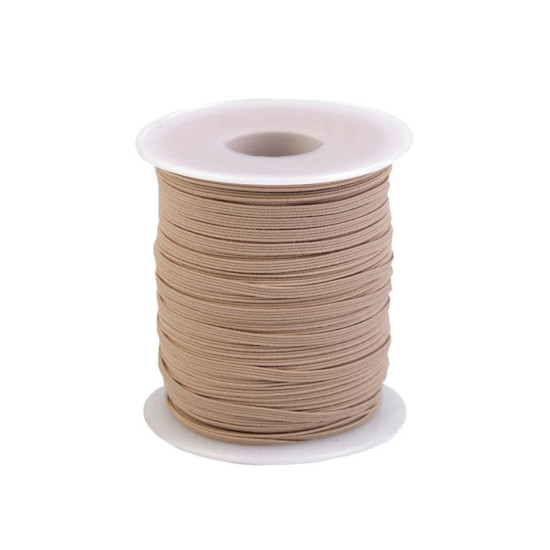 Flat elastic width 3 mm - Grey (200 Meters)
