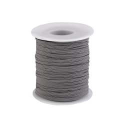 Flat elastic width 3 mm - Grey (200 Meters)