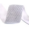 Elastico con lurex, larghezza: 40 mm - Bianco (30 Metri)