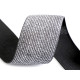 Elastic with lurex width 40 mm - Black (30 Meters)