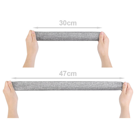 Elastic with lurex width 40 mm - Black (30 Meters)