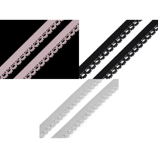 Decorative elastic width 15 mm - Grey (20 Meters)