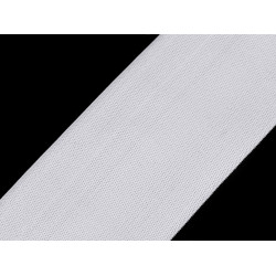 Woven elastic, width 60 mm - White (20 Meters)