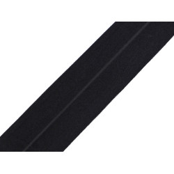 Fold over elastic, width 40 mm - Black (1 Meter)