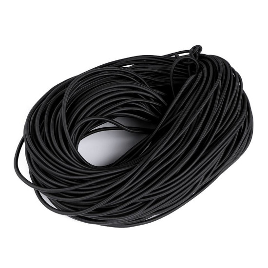 Kulatá pruženka pevná ø5 mm - Černá (1 Metr)