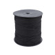 Flat knitted elastic width 4 mm - Black (5 Meters)
