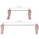 Flat knitted elastic width 3 mm - White (500 Meters)