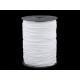 Flat knitted elastic width 3 mm - White (500 Meters)
