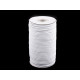Gummikordel rund ø3 mm - Weiß (50 Meter)