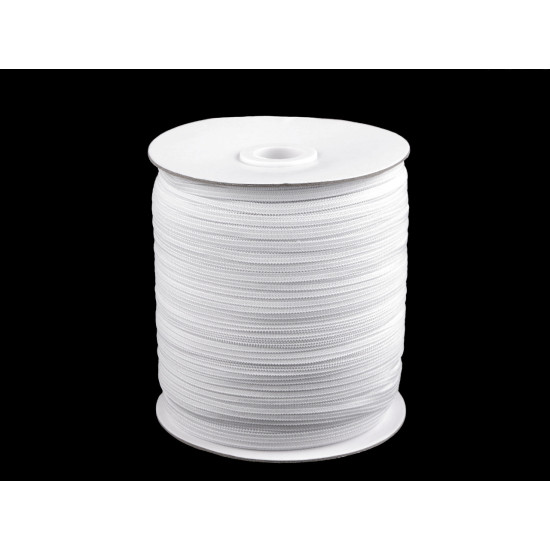 Flat elastic width 4 mm - Black (100 Meters)