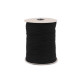 Elastic rotund moale, ø2 mm - Negru (600 Metri)