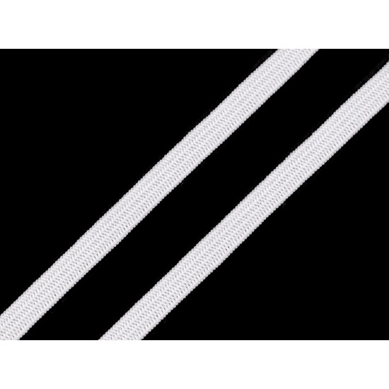 Flat elastic width 6; 8; 13 mm set - White (5 Sets) Flat elastic width 6; 8; 13 mm set - White (5 Sets)