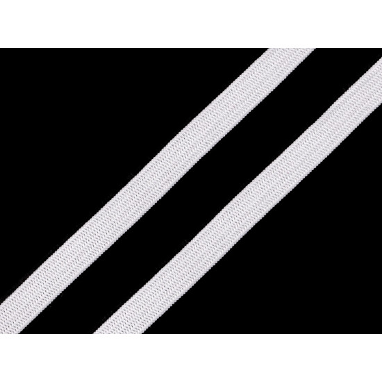 Flat elastic width 6; 8; 13 mm set - White (5 Sets) Flat elastic width 6; 8; 13 mm set - White (5 Sets)