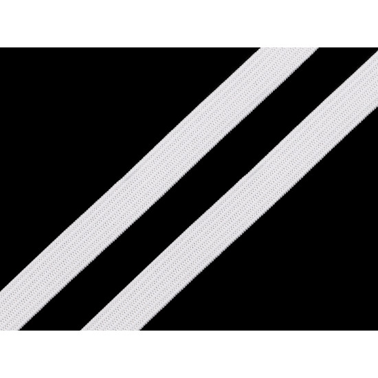 Flat elastic width 6; 8; 13 mm set - White (5 Sets) Flat elastic width 6; 8; 13 mm set - White (5 Sets)