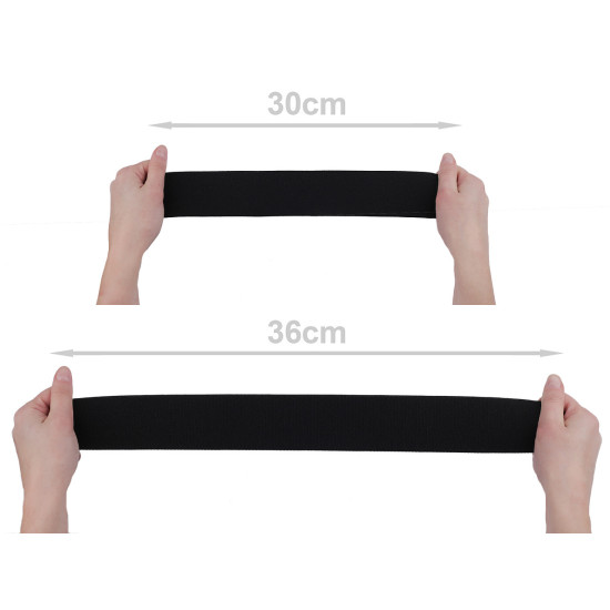 Sewing elastic band, extra thick width 50 mm - Black (10 Meters) Sewing elastic band, extra thick width 50 mm - Black (10 Meters)