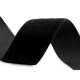 Tasiemka aksamitka elastyczna szerokość 30 mm - Czarny (1 Metr) Tasiemka aksamitka elastyczna szerokość 30 mm - Czarny (1 Metr)
