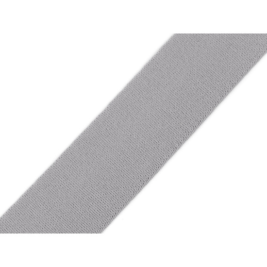 Soft woven elastic, width 35 mm - Lightgrey (25 Meters)