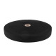 Soft woven elastic, width 30 mm - Black (25 Meters)