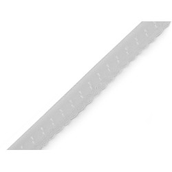 Decorative elastic width 10 mm - Very light grey (20 Meters)