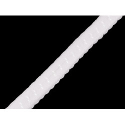 Decorative elastic width 10 mm - White (18 Meters)