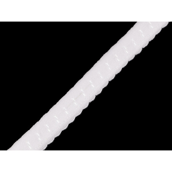 Decorative elastic width 10 mm - Very light grey (20 Meters)
