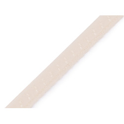 Decorative elastic width 10 mm - Nude (18 Meters)