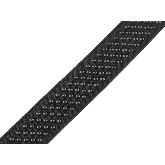 Elastic non-slip band / silicone backed gripper width 25 mm - White (1 Meter) Elastic non-slip band / silicone backed gripper width 25 mm - White (1 Meter)
